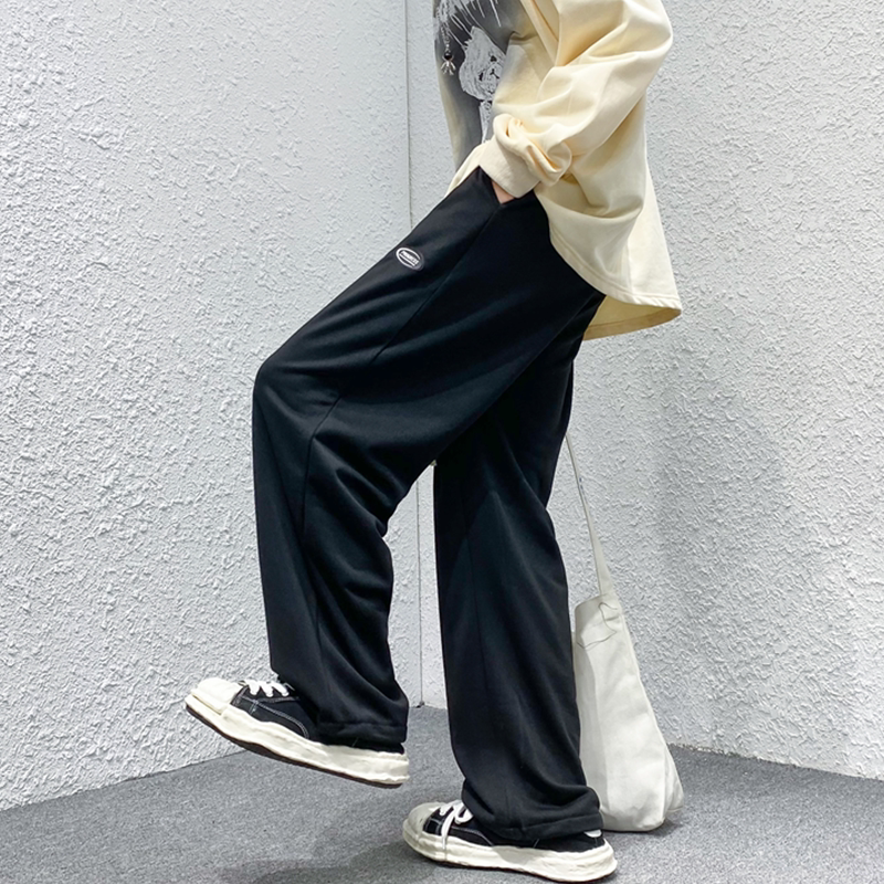 2023春季四季款抽绳加绒卫裤KK05普通P35加绒P40，男装休闲裤，星座101A-1