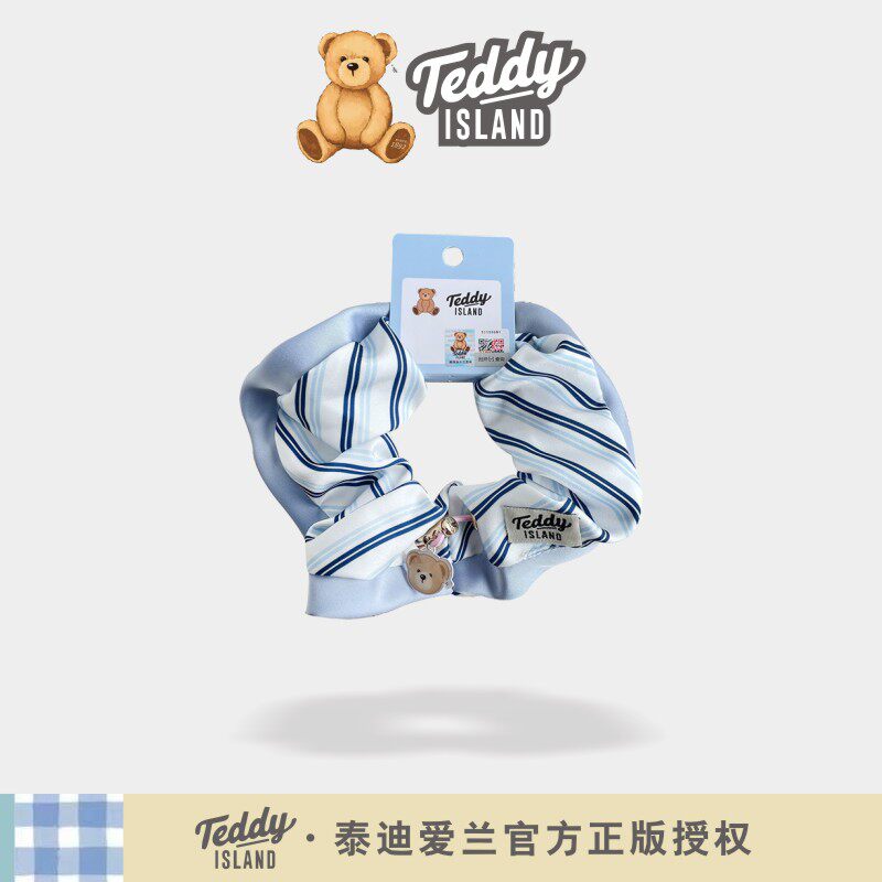 正版泰迪爱兰teddy学院风大肠圈女童头花扎头发皮筋头饰头饰头绳