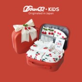 日本Douvee礼盒婴儿套装 周岁生日礼物 女孩满月百天小樱桃女宝宝装