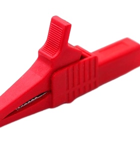 20A新款红色黑色尼龙IC测试鳄鱼夹 大号 铜 连接器 全封闭