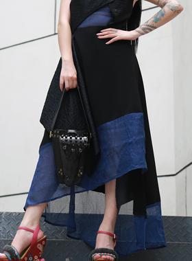 清仓福利特价款 黑色个性时尚鳄鱼头腋下包铆钉纯铜配件