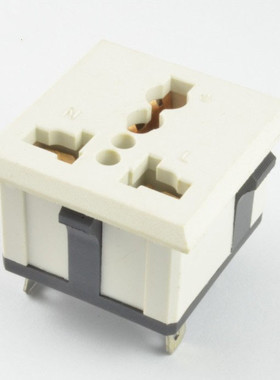 电源输出插座SS-801  通用型插座接线插头磷铜环保白色13A250V