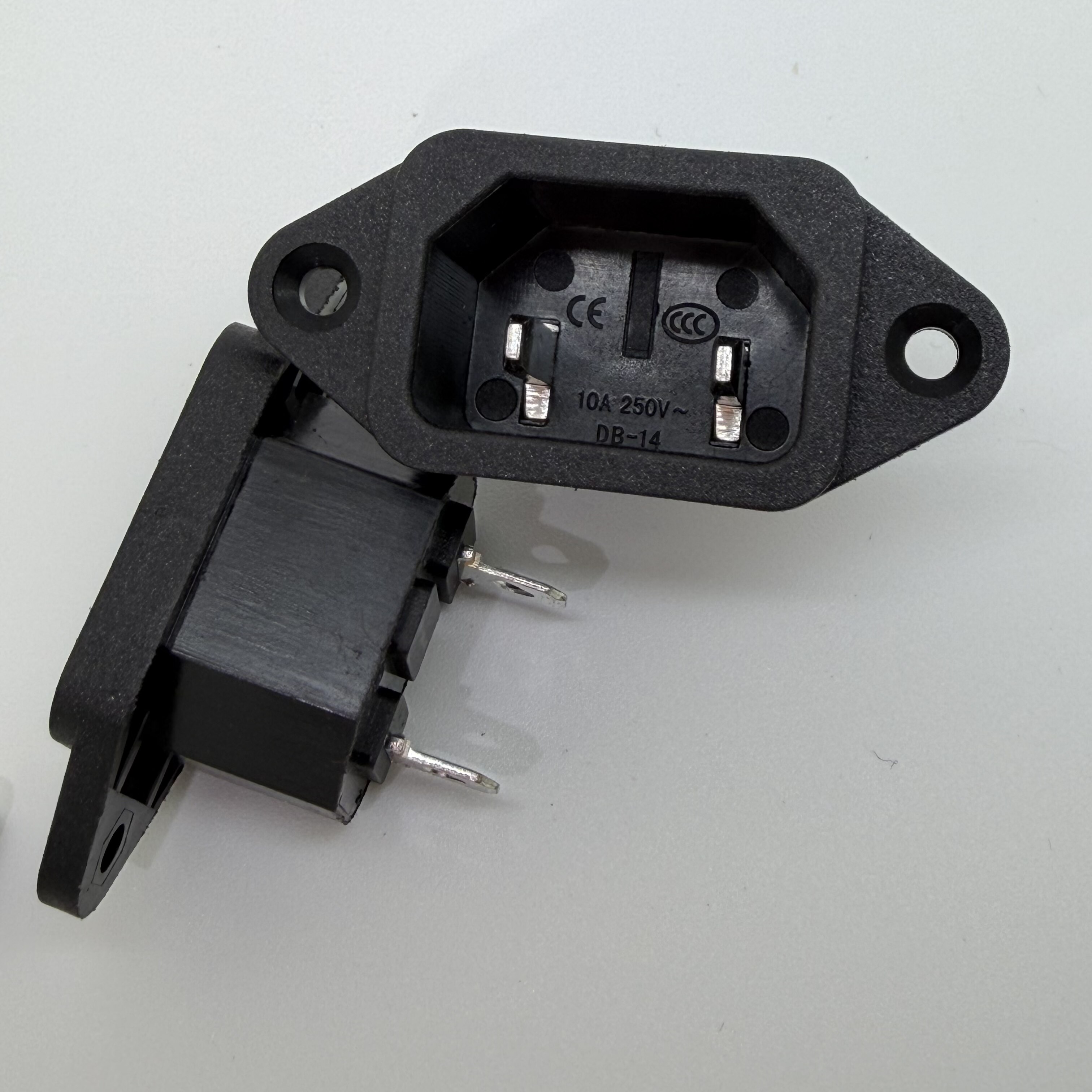 二芯品字插座DB-14品字两针脚