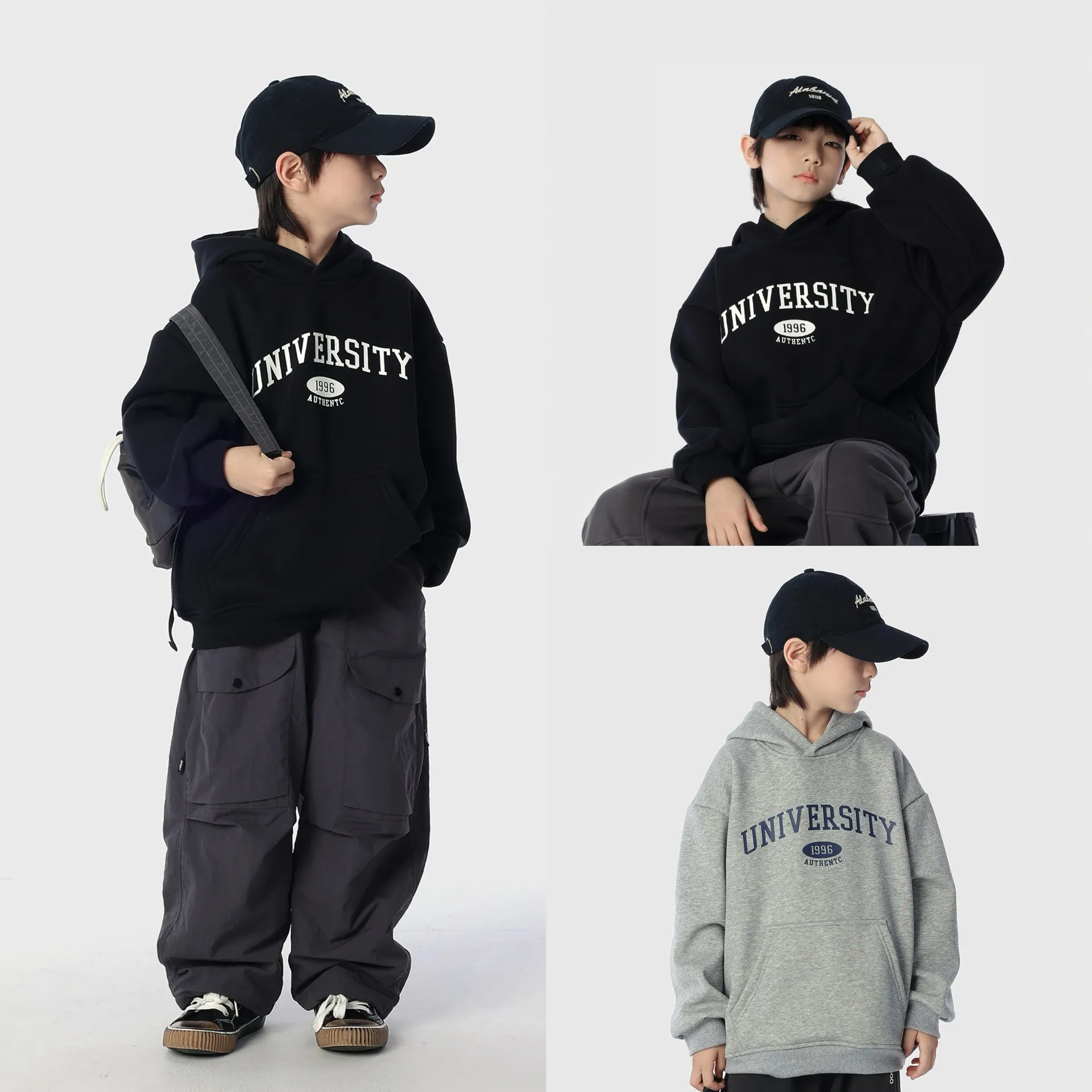 儿童洋气字母印花加绒加厚长袖连帽套头卫衣冬季男童休闲保暖上衣,童装/婴儿装/亲子装,卫衣/绒衫,淘宝优惠券,粉丝福利购,淘宝优惠卷