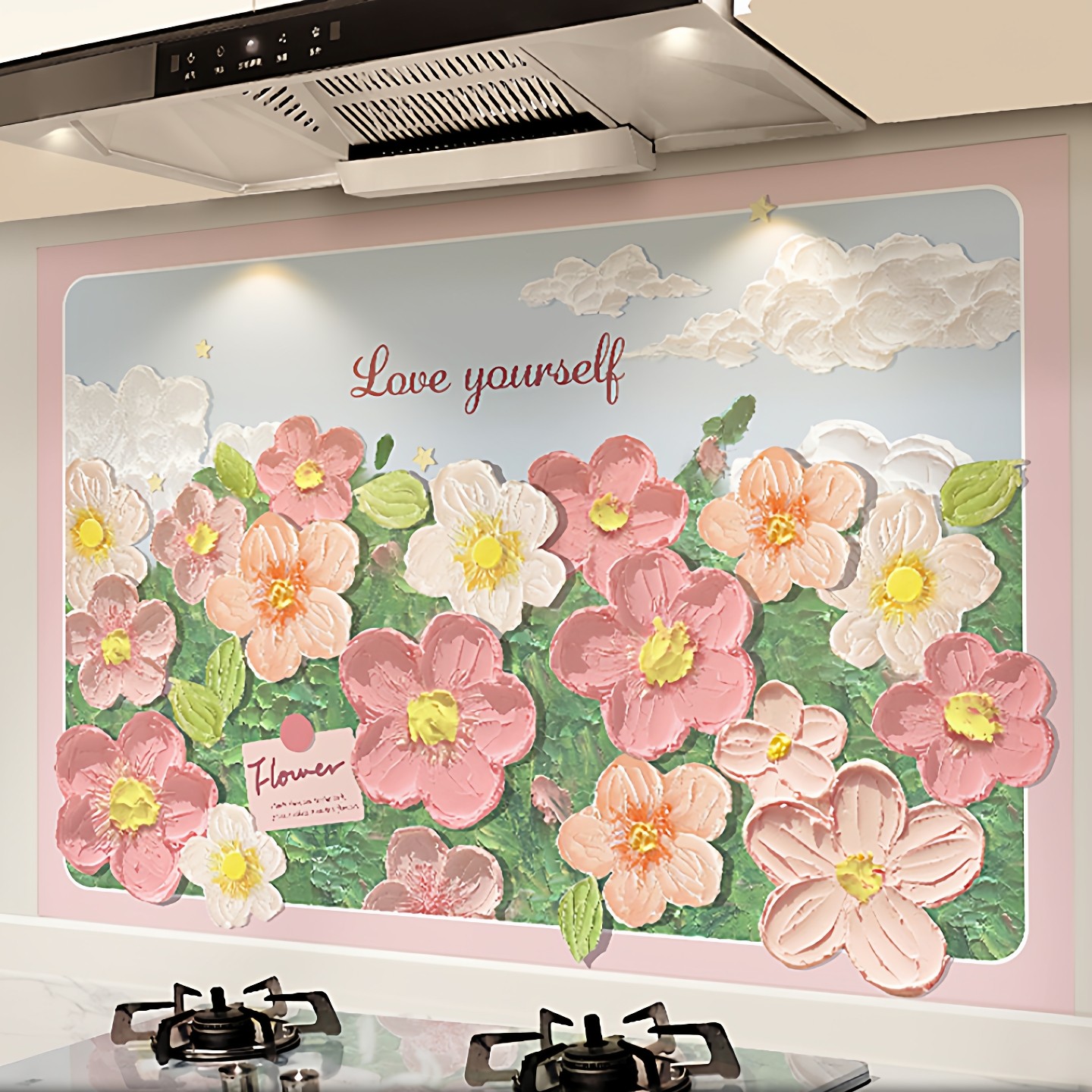 厨房防油贴纸防水耐高温防火加厚油烟机灶台墙壁墙纸自粘装饰墙贴,家居饰品,文化墙贴,淘宝优惠券,粉丝福利购,淘宝优惠卷