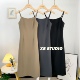 新款 法式 开叉收腰显瘦内搭打底裙2026春季 连衣裙长款 复古吊带西装