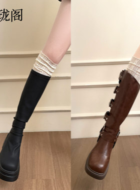 白色蕾丝靴子袜子女款靴套堆堆袜套配长筒靴小腿袜高筒骑士靴袜套