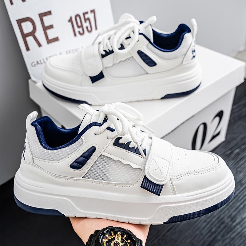 欧洲站学生运动小白鞋男款2025夏季透气百搭平板鞋韩版潮流男鞋子