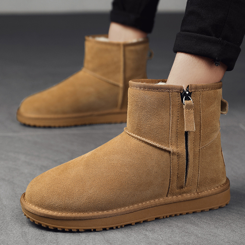 DK08冬季雪地靴棉鞋加绒保暖靴加棉男鞋潮鞋高帮户外