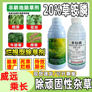 威远乘长200克/升 草铵膦杂草除草剂果园茶园行间除草烂根正品