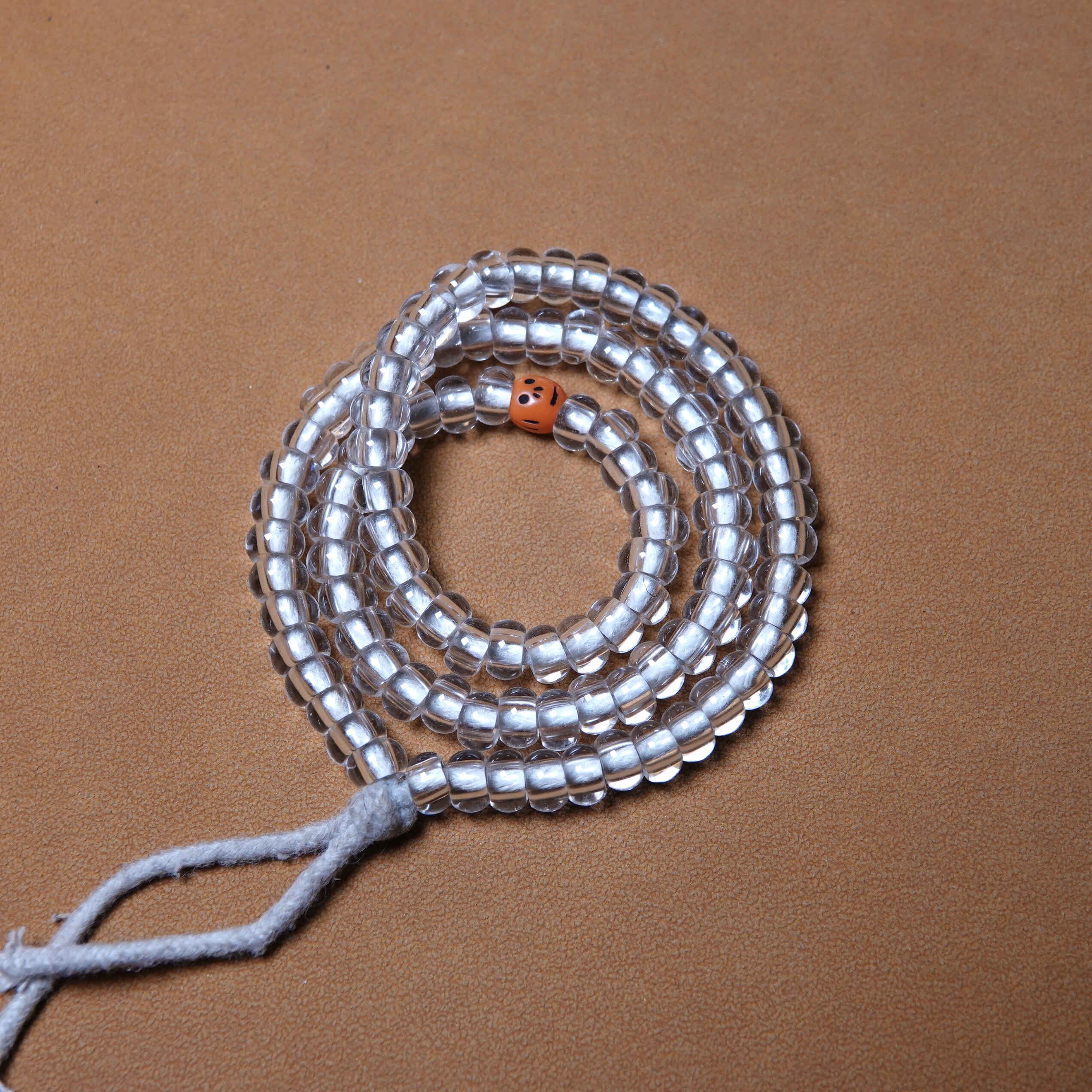 牧区6.5mm老琉璃念珠文玩纯手工DIY佛珠手串随身百搭配饰一图一物