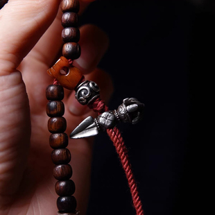 牧区老铁雕普巴金刚杵随身小法器文玩侧挂DIY念珠束尾技术记子头
