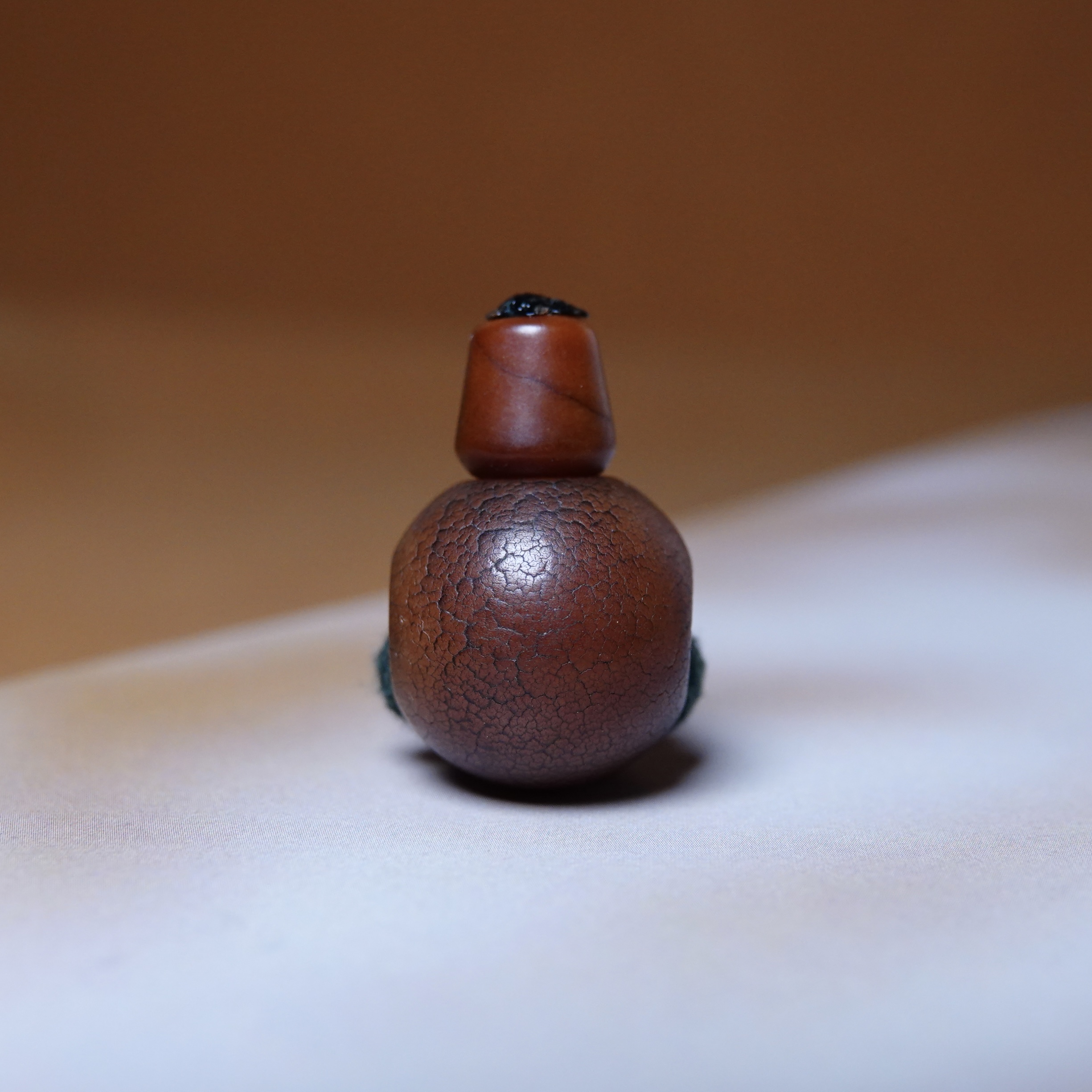 原生态满开片老菩提根三通牛骨佛塔分体式佛头纯手工念珠束尾配饰