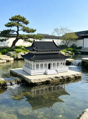 国风建筑太和殿中式宫殿古建筑3D打印模型盆景微造景鱼缸创意摆件