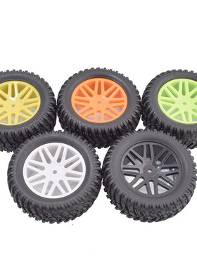 RC拉力轮胎HSP1比10无限94177短卡胎12mm接合器轮毂轮胎直径95mm