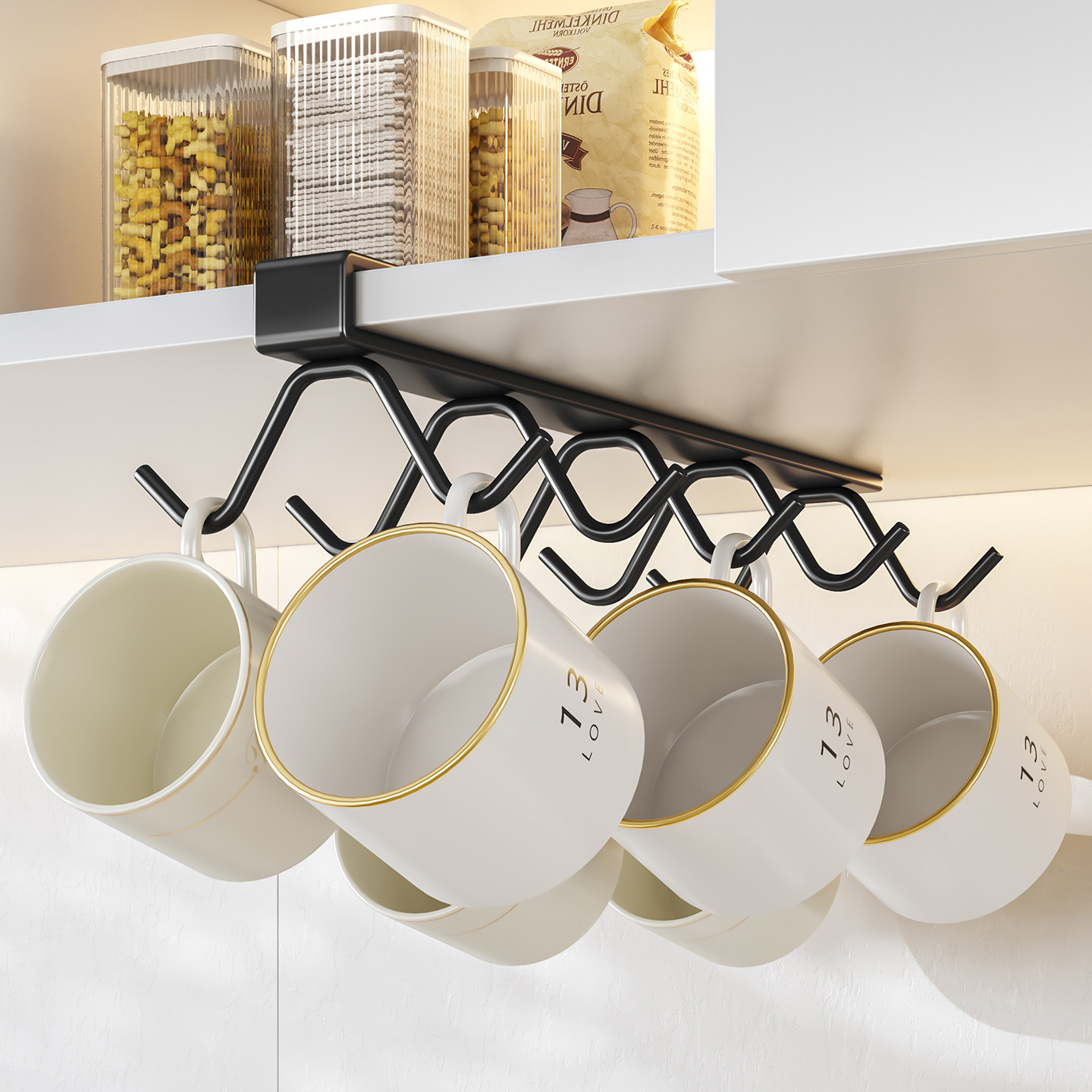 圣西陶杯子架水杯倒挂马克杯收纳橱柜下挂架咖啡杯茶杯悬挂置物架,家庭/个人清洁工具,杯架,淘宝优惠券,粉丝福利购,淘宝优惠卷