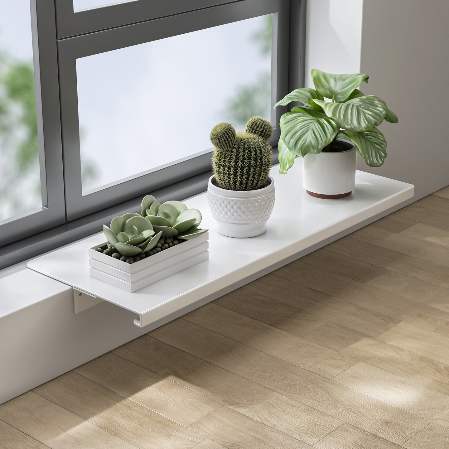 圣西陶阳台窗台加宽延伸板扩展板免打孔磁吸花盆花架盆景置物架子,收纳整理,阳台置物架,淘宝优惠券,粉丝福利购,淘宝优惠卷