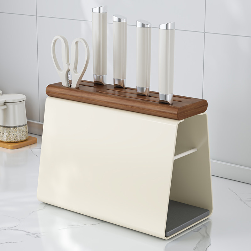 圣西陶中古风刀架置物架新款厨房台面木质刀座刀具菜刀一体收纳架,厨房/烹饪用具,刀架,淘宝优惠券,粉丝福利购,淘宝优惠卷