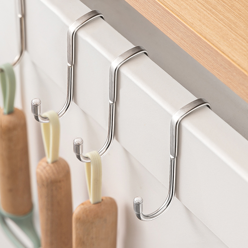 304不锈钢柜门挂钩免装收到即用