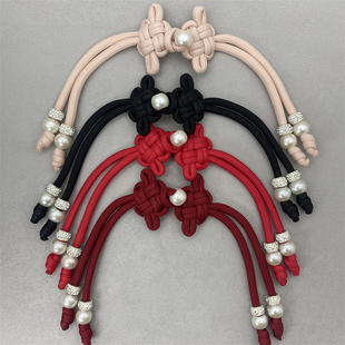 外套秋冬红色中国结羽绒服衣服装饰辅料配件女子母扣珍珠盘扣搭扣