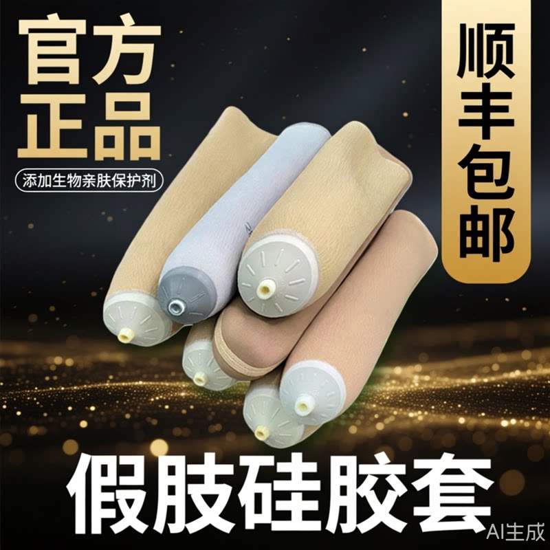 假肢硅胶套义肢保护套手臂定制小腿大腿带锁具密封圈凝胶套胳膊套