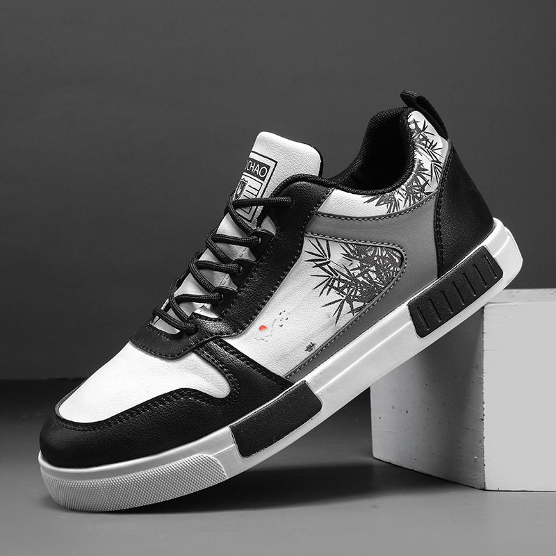 38-47大码加绒保暖2025新款外贸休闲鞋国潮风运动板鞋青少年男鞋