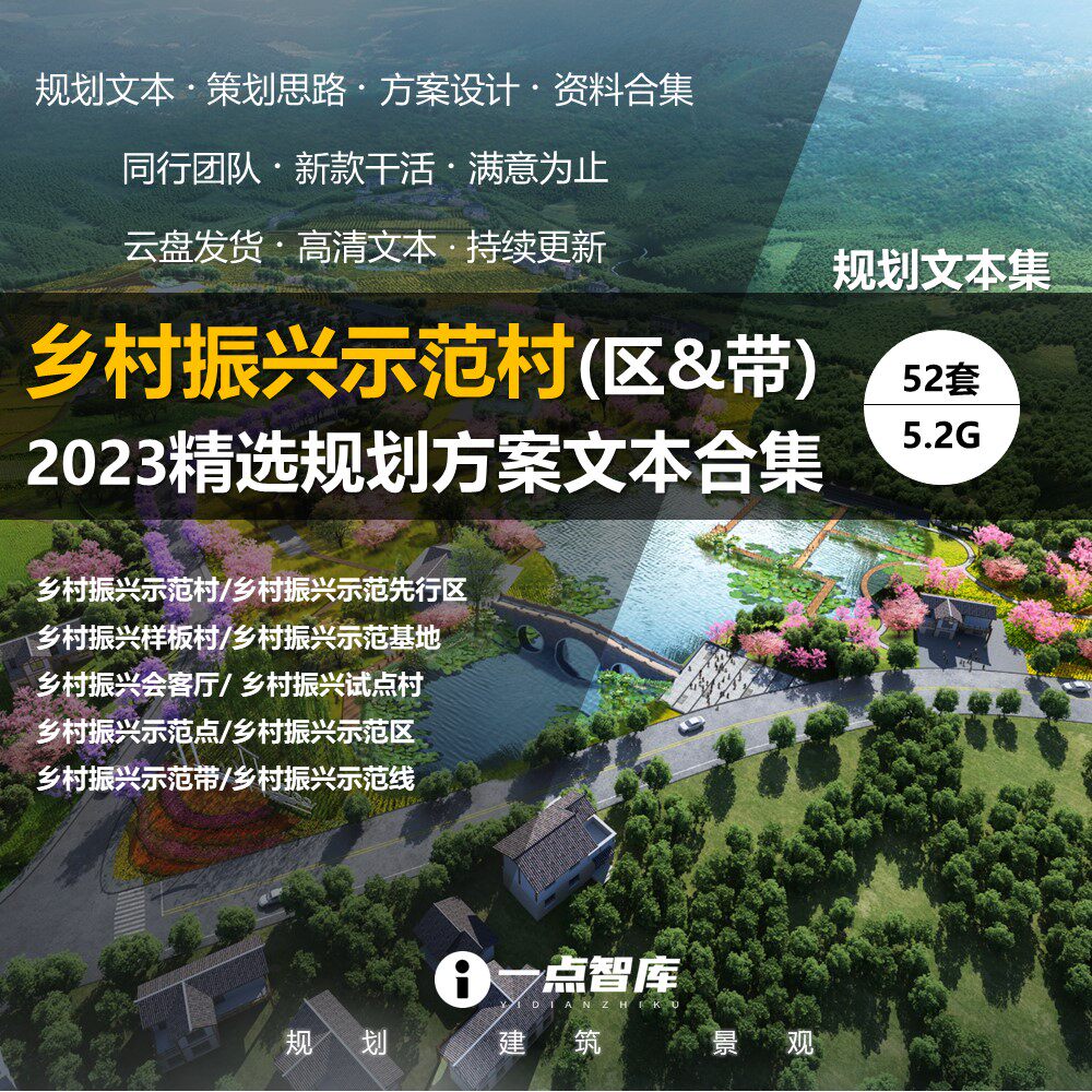2023新款乡村振兴未来示范美丽农业田园景观策划规划设计精品方案