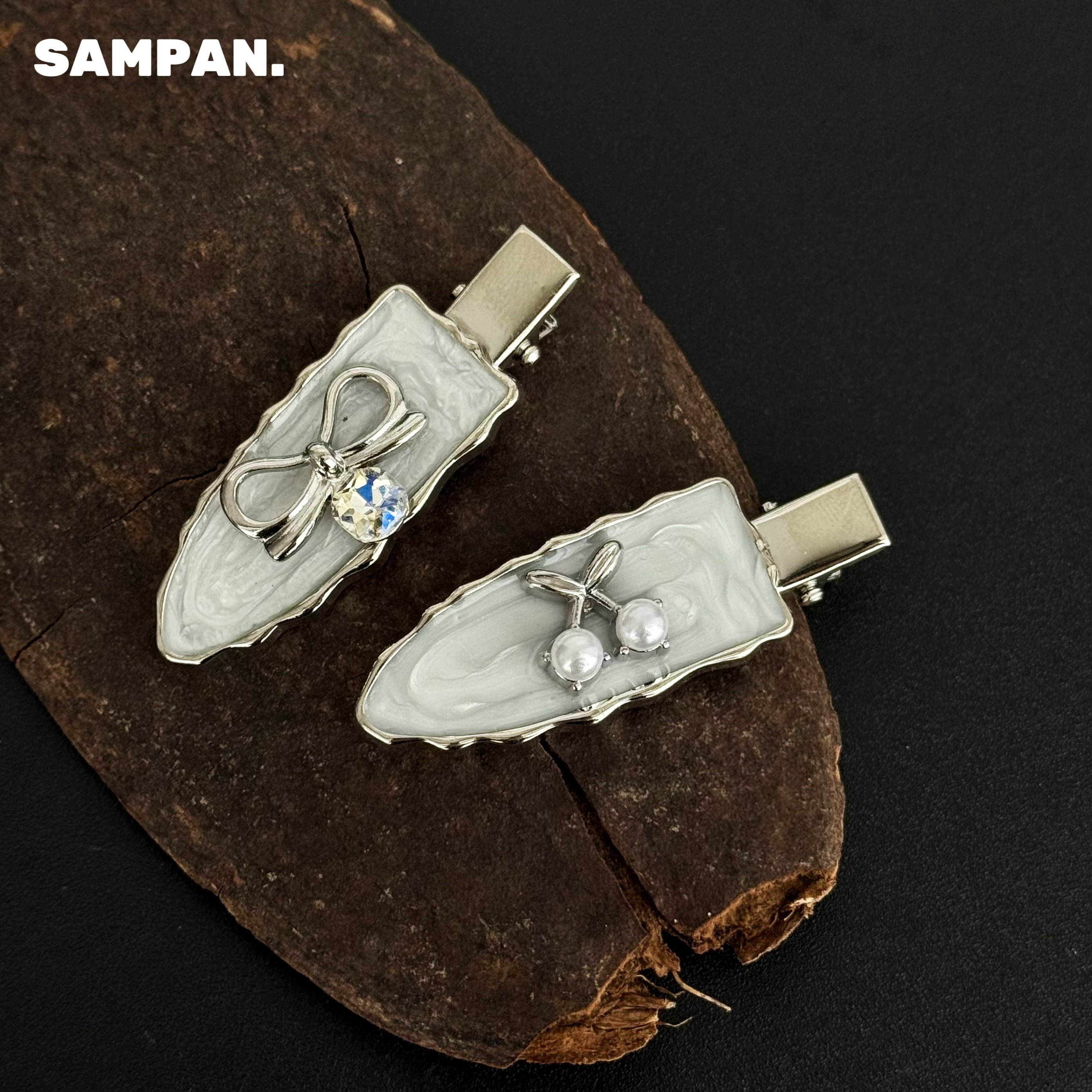 SAMPAN设计感樱桃蝴蝶结发夹简约鸭嘴夹前额碎发发卡2026新款头饰,饰品/流行首饰/时尚饰品新,发饰,淘宝优惠券,粉丝福利购,淘宝优惠卷