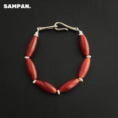 SAMPAN新国风红玛瑙手链女轻奢
