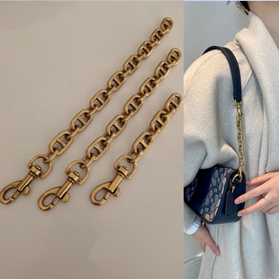 古金色包包链条不掉色延长链腋下加长链装饰链配件手提包改造短链