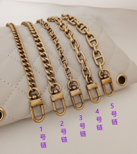 古金色包包链条单买高档包带替换包带腋下包斜挎包金属链子包肩带