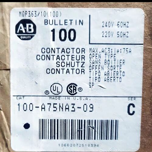 议价Allen-Bradley接触器100-A75NA100-A60NA100-A90NA
