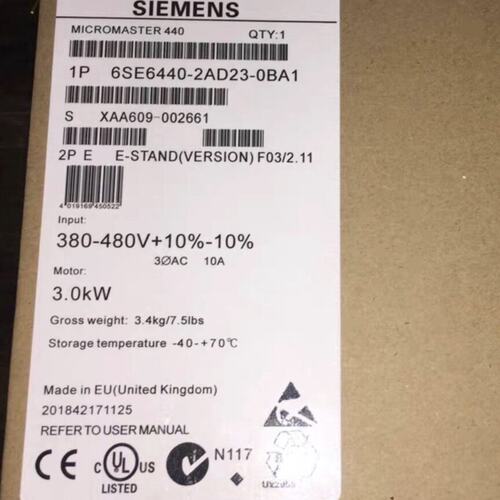 变频器6SE6440-2AD23-0BA16SE6440-2AD22-2BA16SE6440-2AD24-0BA1
