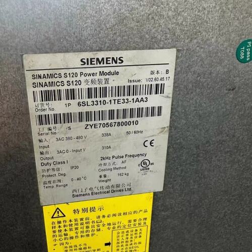 变频器6SL3310-1TE33-1AA36SL3310-1TE32-1AA36SL3310-1TE35-0AA3