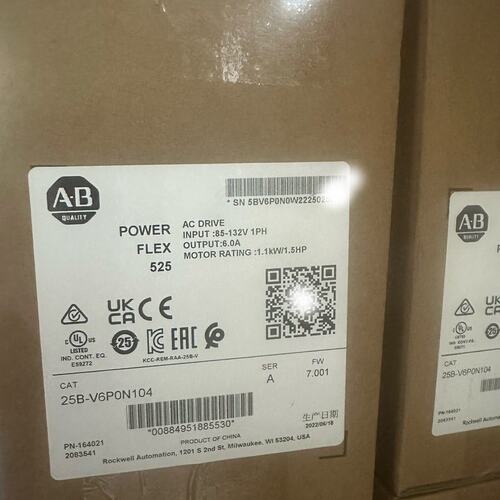 议价PowerFlex变频器25B-V6P0N10425BV6P0N10425BV6P0N104