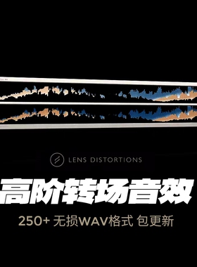Lens Distortions高端转场效果片段视频宣传片电影氛围配乐音效库