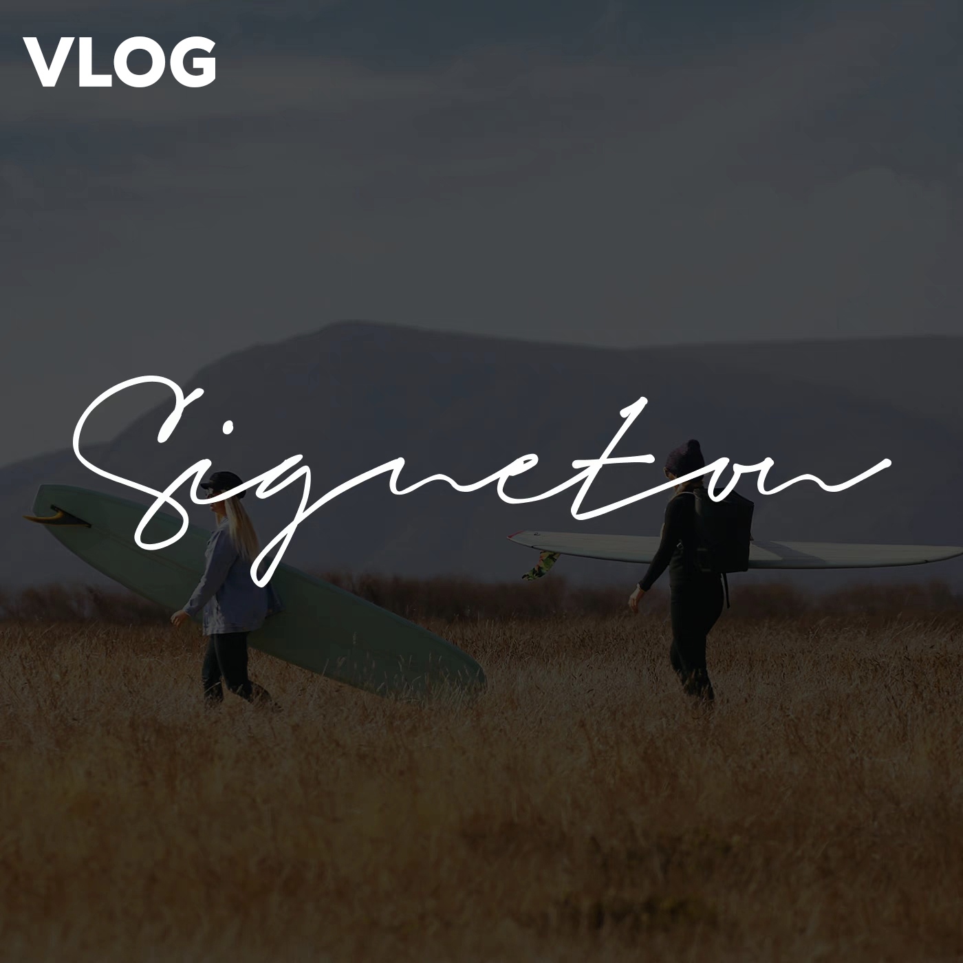 vlog开头好看手写英文字体Signeton安装包ps/pr/fcpx/剪映/达芬奇
