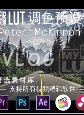 finalcutprox调色插件vlog网红Peter McKinnon旅拍lut滤镜fcpx/pr