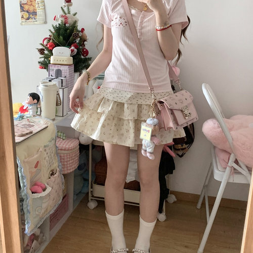 蓬蓬半身裙女显瘦芭蕾风蛋糕裙