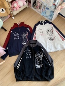 Blurred bear原创日系软妹宅萌二次元 宅系卡通印花休闲加绒外套女