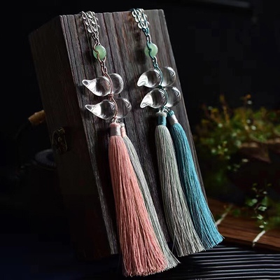 天然白水晶葫芦汽车后视镜挂件路路畅通平安扣创意车载吊坠车挂机