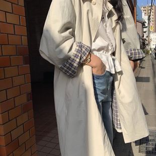 小众气质百搭中长款 提前上新东大门韩版 外套风衣E07039 款 芭尼家