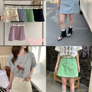 配定制腰带 半身裙 Tw3875 26年夏上新韩系高腰显瘦日常工装 SUSAN
