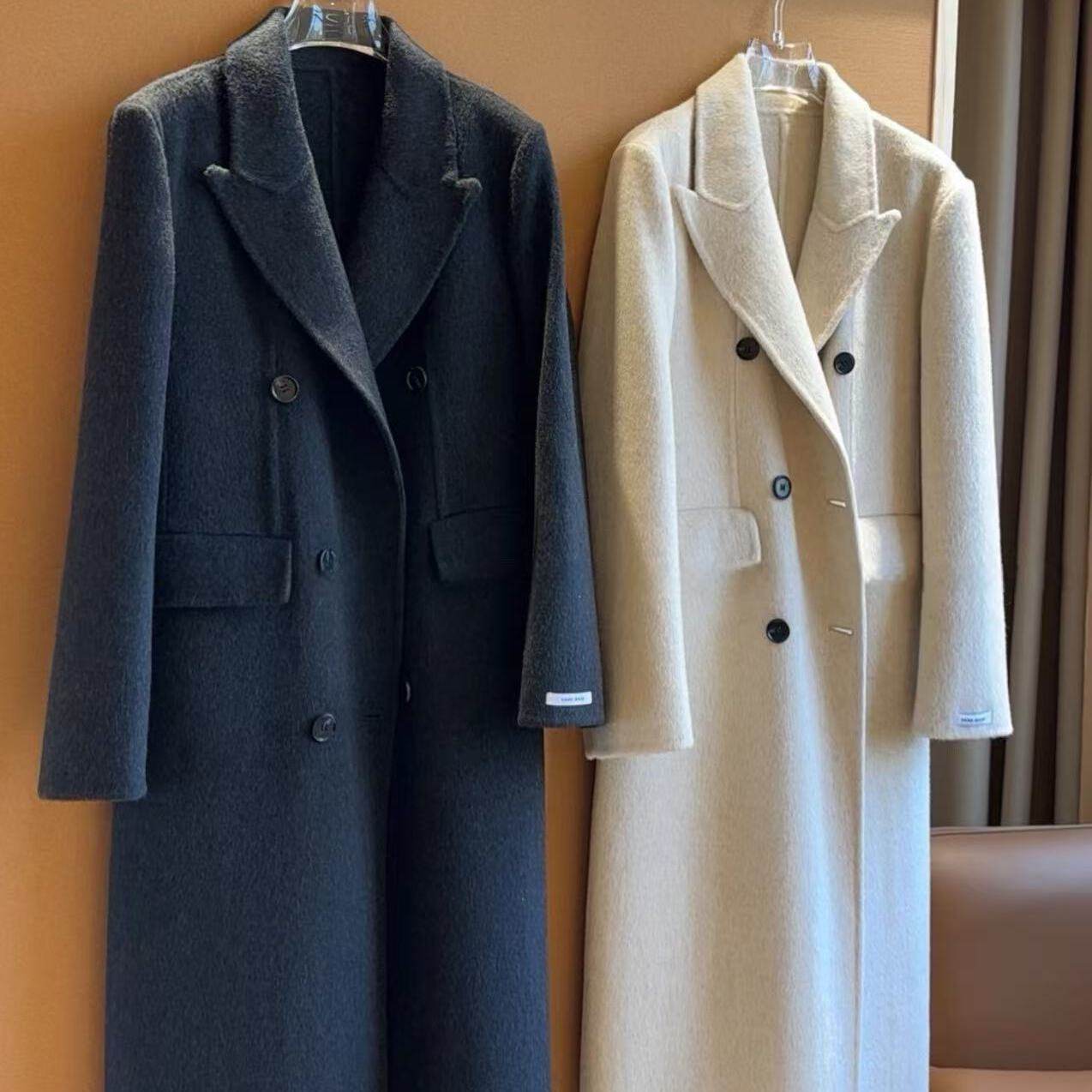 十三行 毛呢外套长款气质小香风羊毛外套(含100澳毛)250908719Y