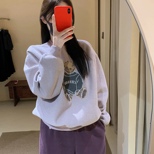 冬上新小熊加绒套头卫衣44AA203 RICH PAPA