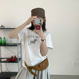 PRETTY 工艺细节满满小狗T短袖 超爆款 口拼蕾丝袖 T恤W235 袖 ACME