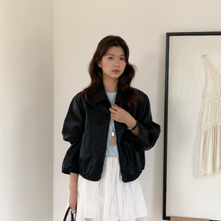 SUSAN-春上新显瘦高级感皮衣SU610