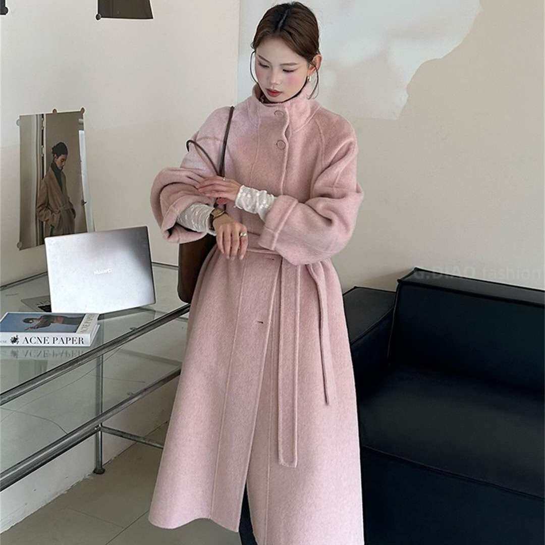 G调服饰-款羊毛外套(配腰带)（含100羊毛）(必入爆款)31210083976