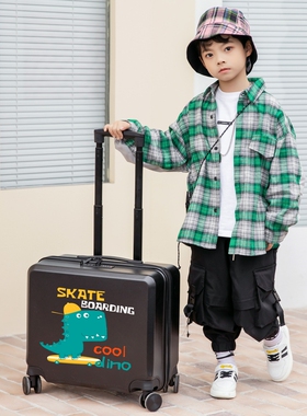 TOCHI/途智儿童拉杆箱女可爱卡通行李箱男可坐骑旅行箱19寸登机箱