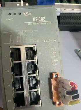 议价ICPDAS 泓格 NS-208 导轨式8口工业交换器